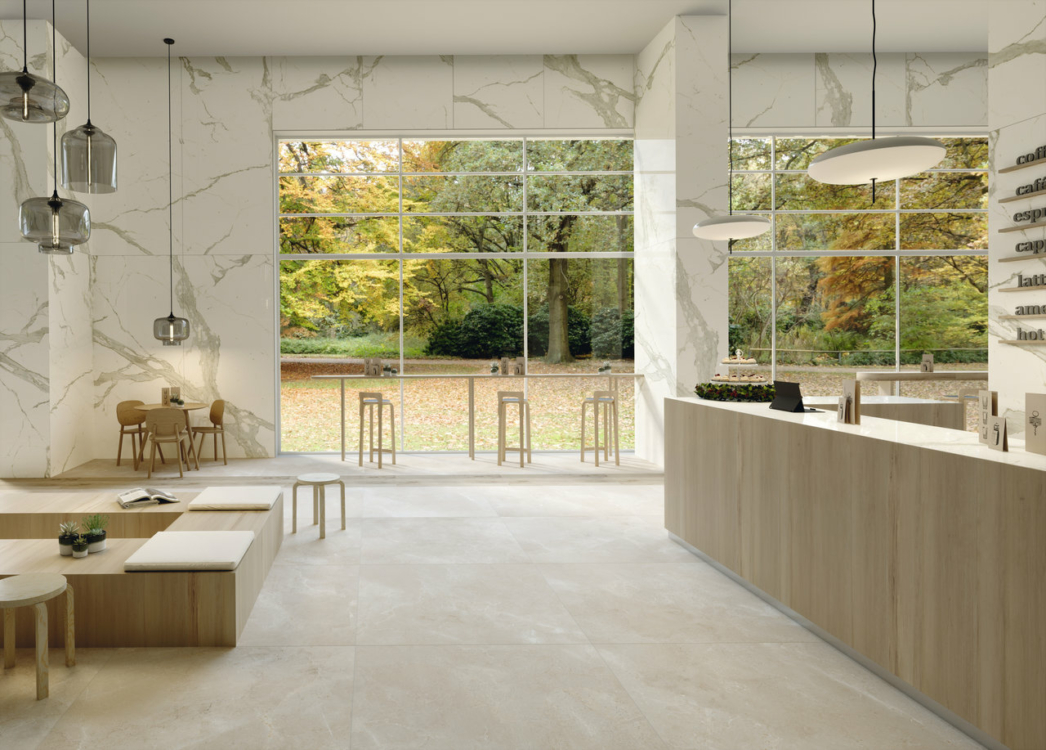 pg-great_elite-calacatta_royal_stone_noble_beige-_-_-270120-amb2-coffee_bar Cafétéria imitation marbre